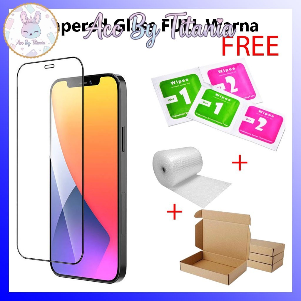 5D TG FULL Tempered Glass Warna for Vivo Y01 Y02 Y03 Y04 Y1s Y11 Y12 Y12S Y15 Y15S Y16 Y17 Y17s Y18 