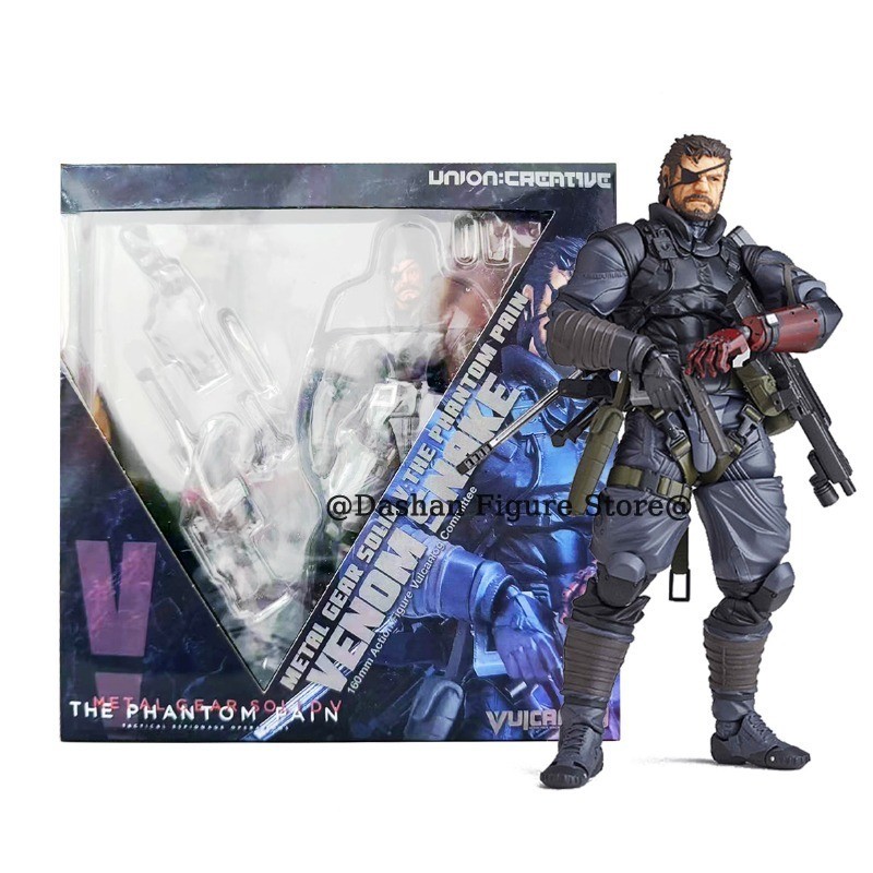 Kaiyodo Metal Gear Solid Venom Snake Action Figure Revoltech The Phantom Pain Snake Figurine PVC Mov