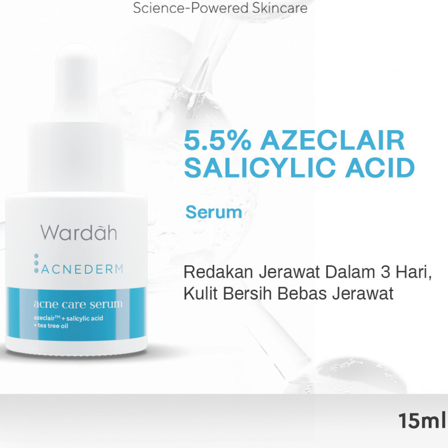 Wardah Serum Acnederm Acne Care 15 Ml | Serum Wajah Wardah untuk Kulit Berjerawat dan Berminyak