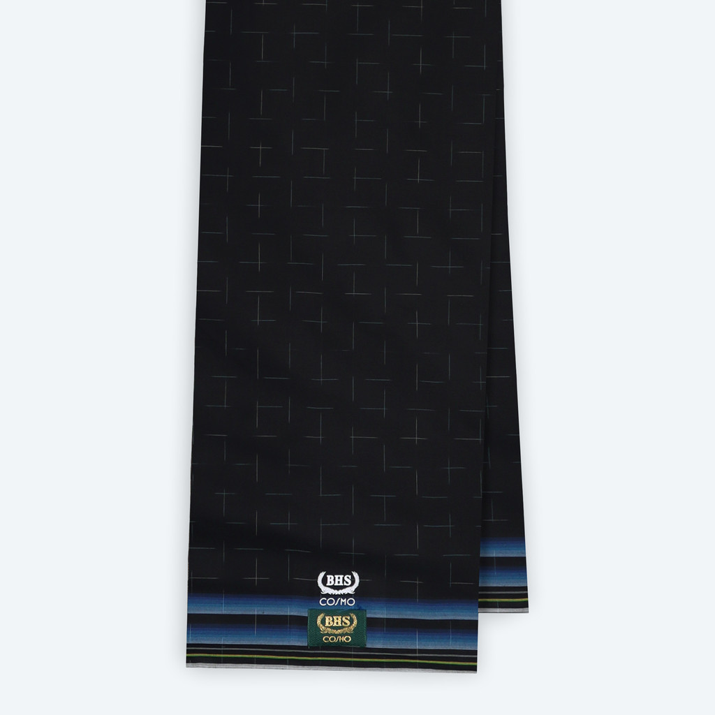 Sarung BHS Original 100% Asli | Sarung BHS Cosmo Gold Motif K26 PRC Hitam Biru