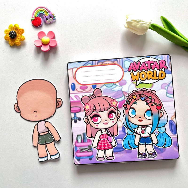 Toca Life worldquiet book toca Bo Avatar World Fashion Box Buku Aktivitas Anak Quiet Book DIY