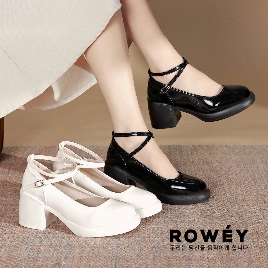 Rowey Sepatu Mary Jane Hak Tahu Sepatu Cewek Kekinian Priska