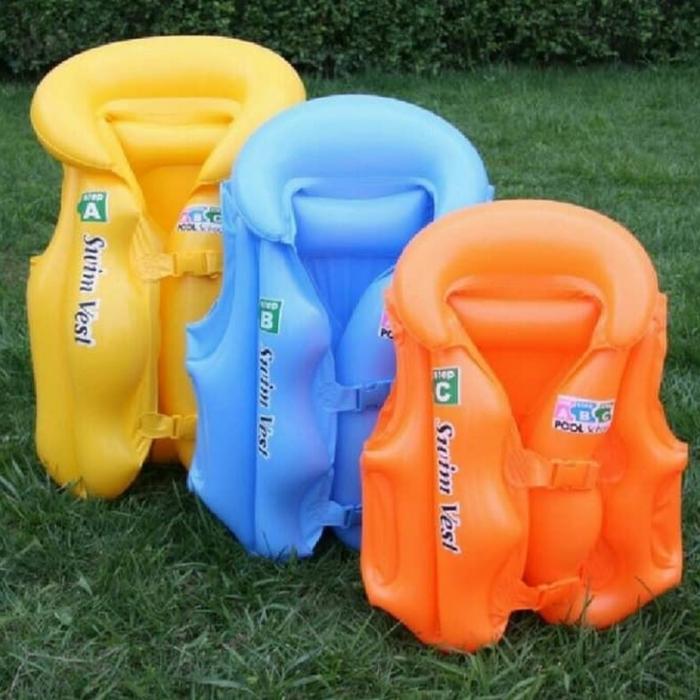 pelampung rompi renang  anak - L biru