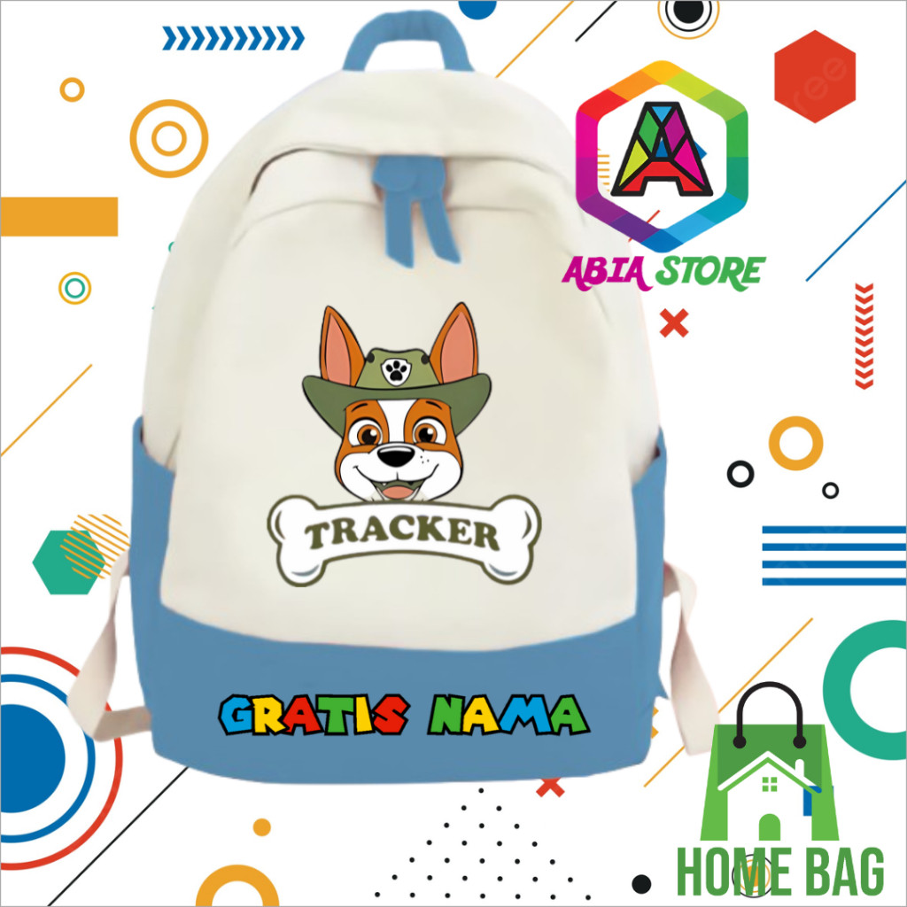 TAS RANSEL BACKPACK ANAK SEKOLAH MOTIF PAW PATROL TRACKER Unisex - Adnan Apparel