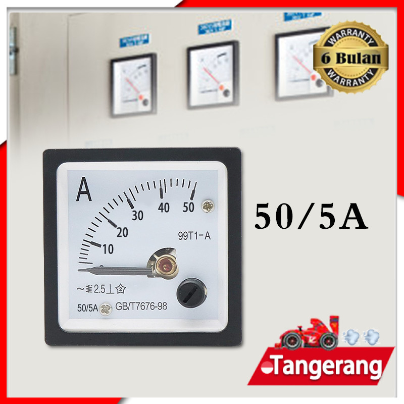 Ampere Meter 99T1-A Panel Meter Ampere Analog Via CT 5A Meter Arus AC 99T1-A