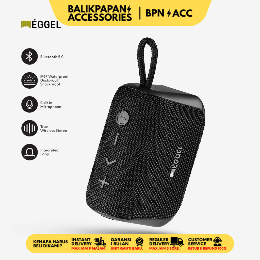 Eggel Fit 3 Waterproof Portable Bluetooth Speaker