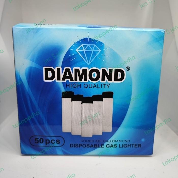 Korek Gas Magnet Polos Putih (isi 50 pcs) - Putih