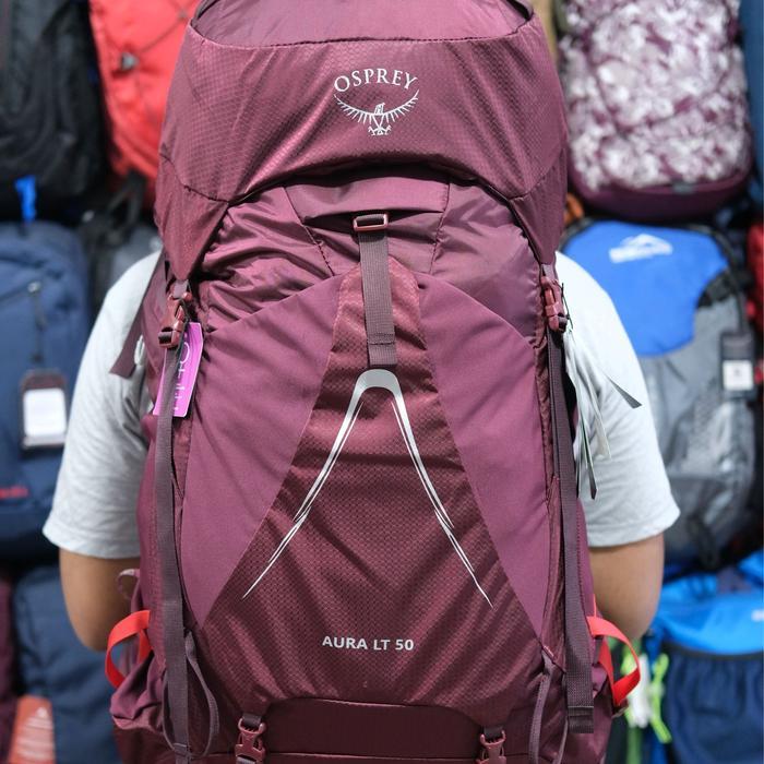 Tas Ransel Carrier Gunung Osprey Aura Lite 50 Liter Original Tas Gunung Osprey - Maroon