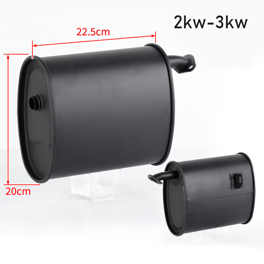 Muffler Silencer Mobil Knalpot Mesin Genset 4 Tak 2 Kw 3 Kw 5000 - 8000 Watt