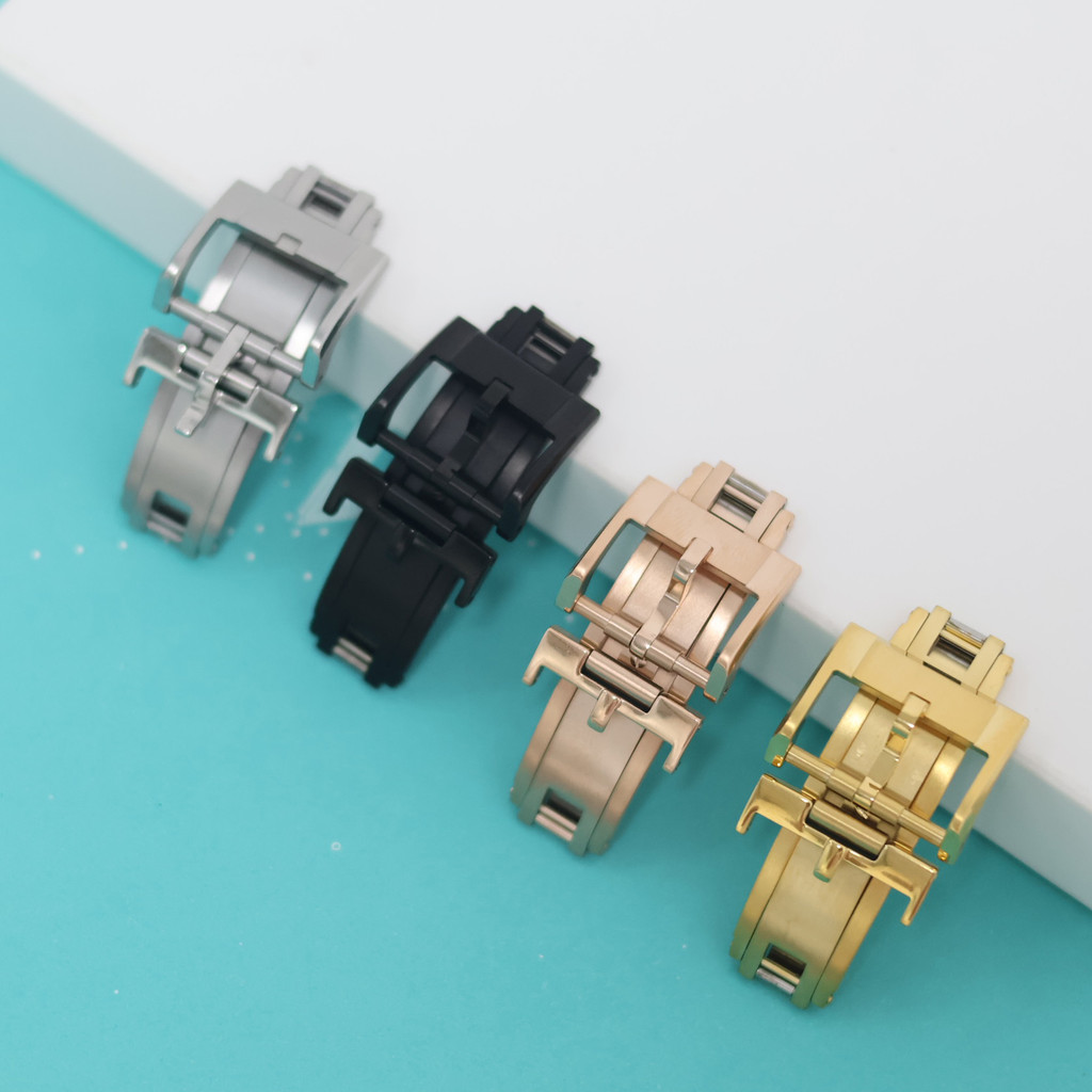 16mm 18mm 4Colors Spring Deployant Clasp Perfect Fit for Rolex Cartier Omega IWC Watch Original Repa