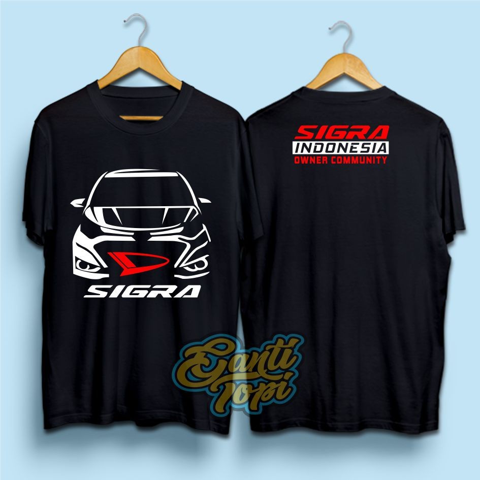 Kaos Distro Mobil Club - Kaos Daihatsu Sigra Indonesia - 100% Cotton Combad 30s