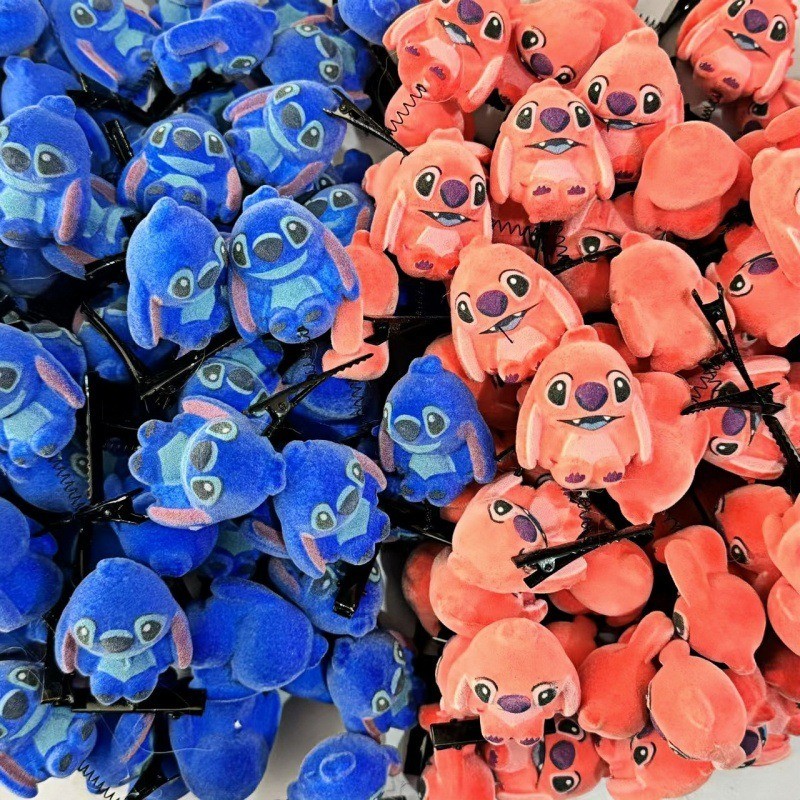 Aksesoris Rambut Stitch Yang Populer, Jepit Rambut, Hiasan Kepala Klip Anak-anak Yang Lucu