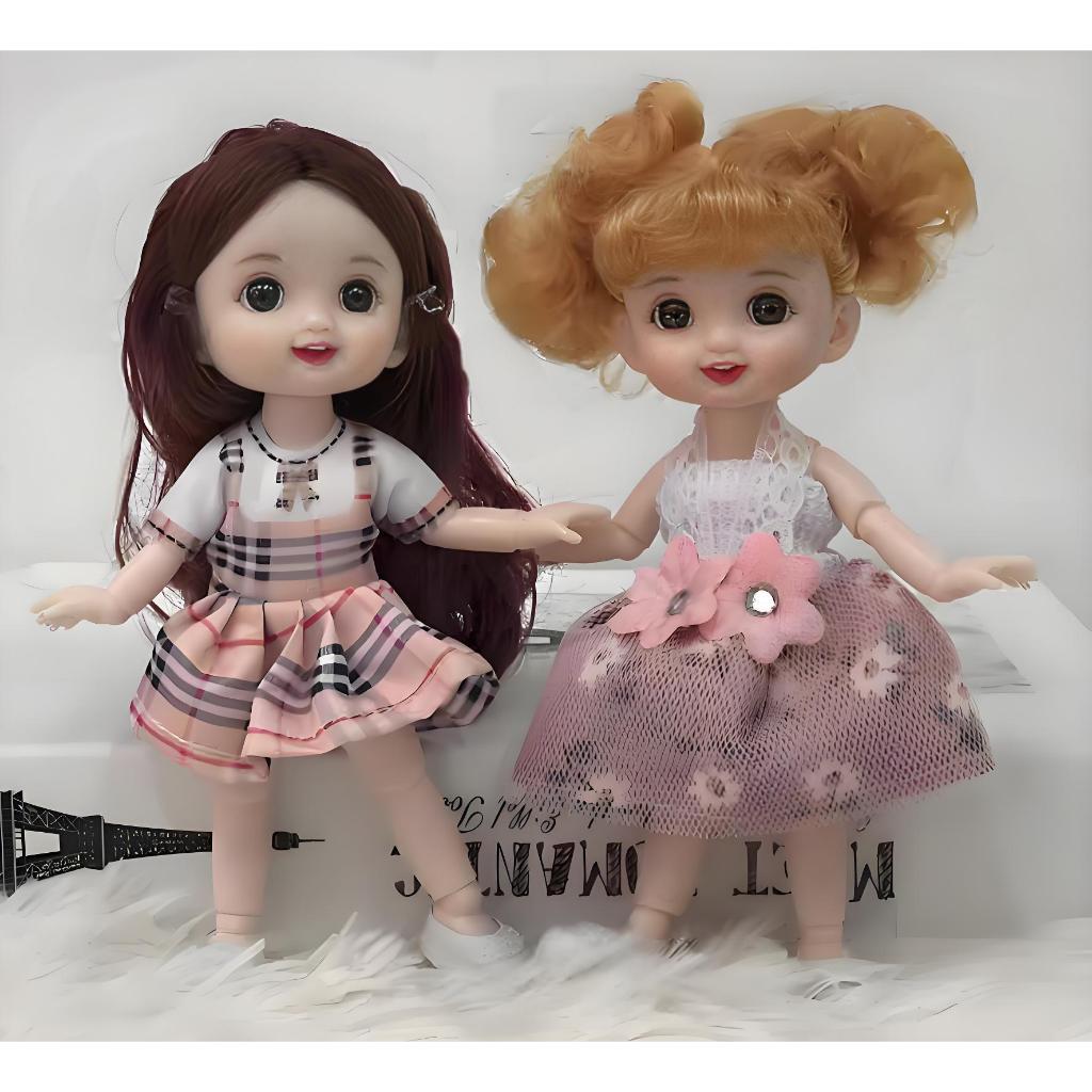 BESTPROMO 17cm boneka yuna BJD Doll Toys Sendi fleksibel Princess Girls Mini Cute Hadiah buat cewek