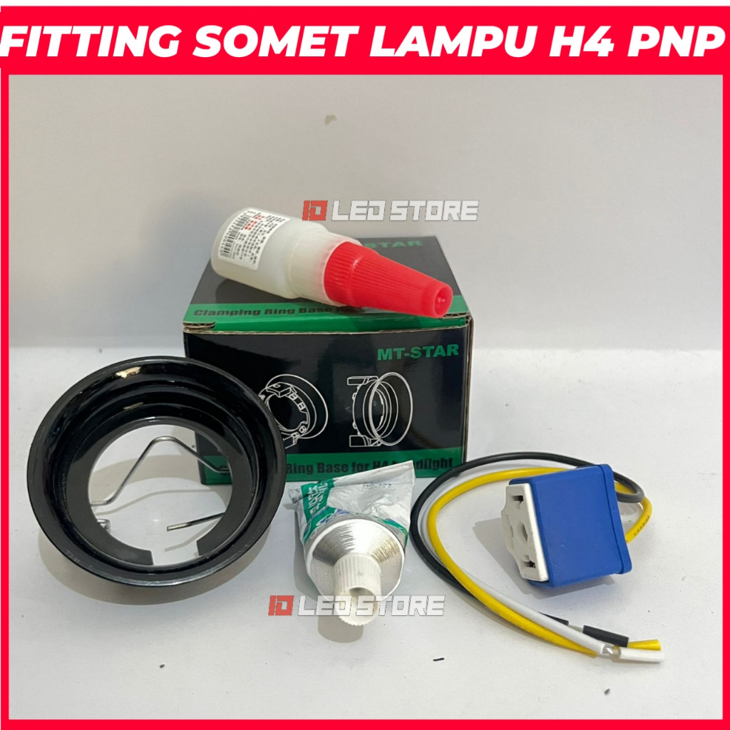 Fitting Soket H4 Kabel Soket H4 Connector Lampu H4 Soket H4