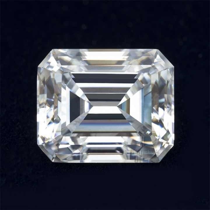 Moissanite Emerald Cutt Color D Sertifikat GRA Original