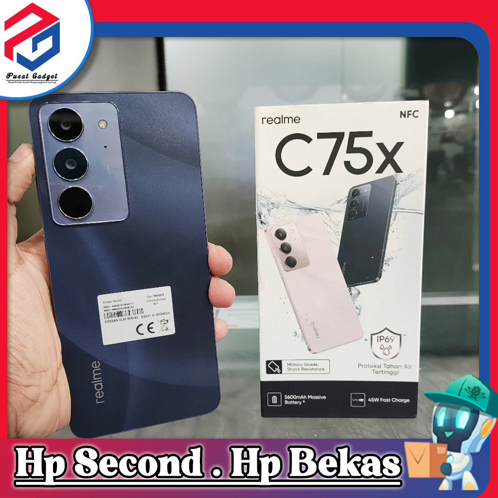 Realme C75x Ram 8 Rom 128GB Second Pusat Gadget