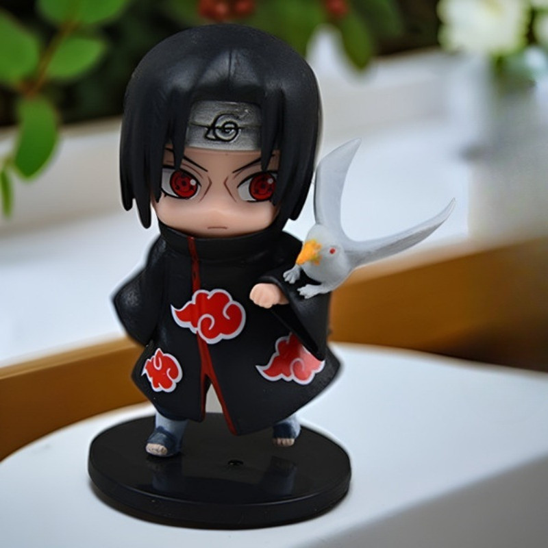 Naruto Kakashi gital Itai Tsunade handmade model doll Omaments fashion cartoon toy: Sasuke