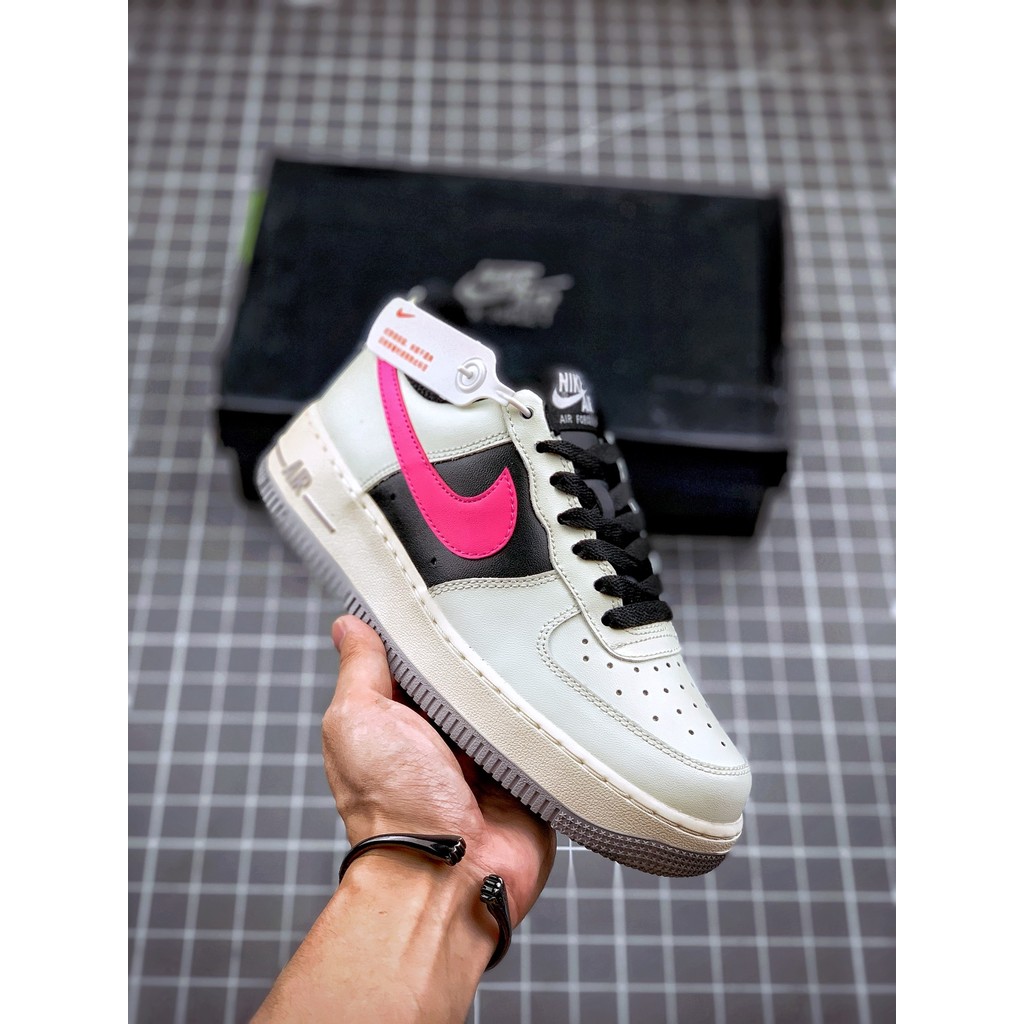 Nike Air Force 1 Shadow Putih Hitam Pink Sepatu