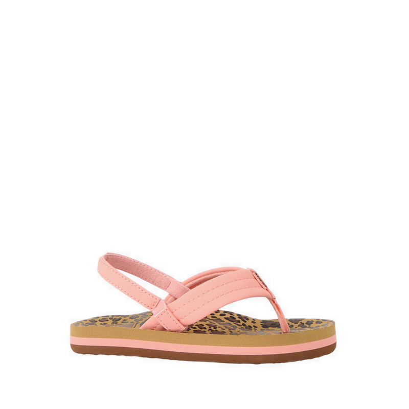 Reef Little Ahi Kids Girls Sandals - Leopard/Canyon Sunset