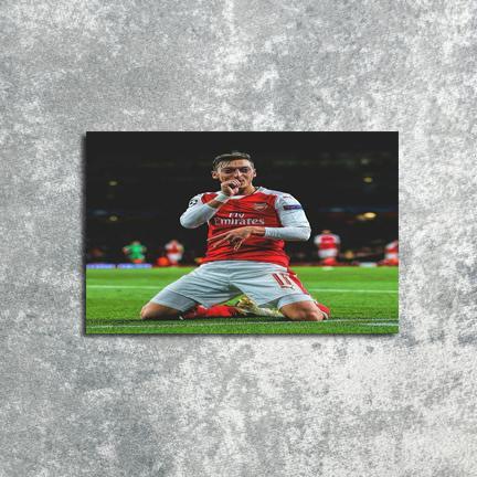 Poster Hiasan Dinding Arsenal Mesut Ozil Big Salle 