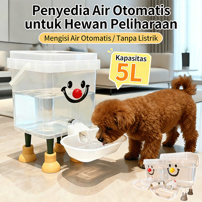 5L Dispenser Air Untuk Hewan Peliharaan Kucing Dispenser Minum Hewan Peliharaan Pet Water Dispenser 