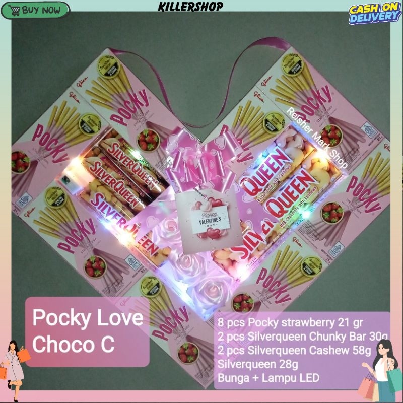 Pocky Love Choco - Pocky Love Part 1 - Valentine Gift Hadiah birthday, graduation, anniversary, Vale