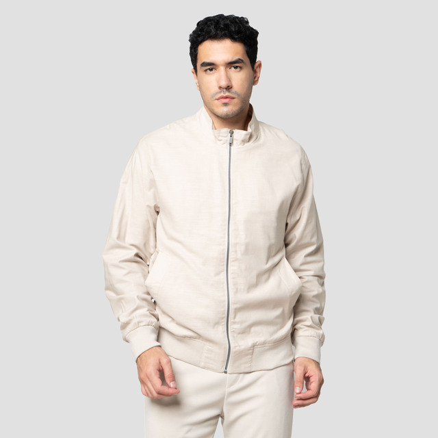 Cole Woven Linen Look Slub Jaket Pria 123181272