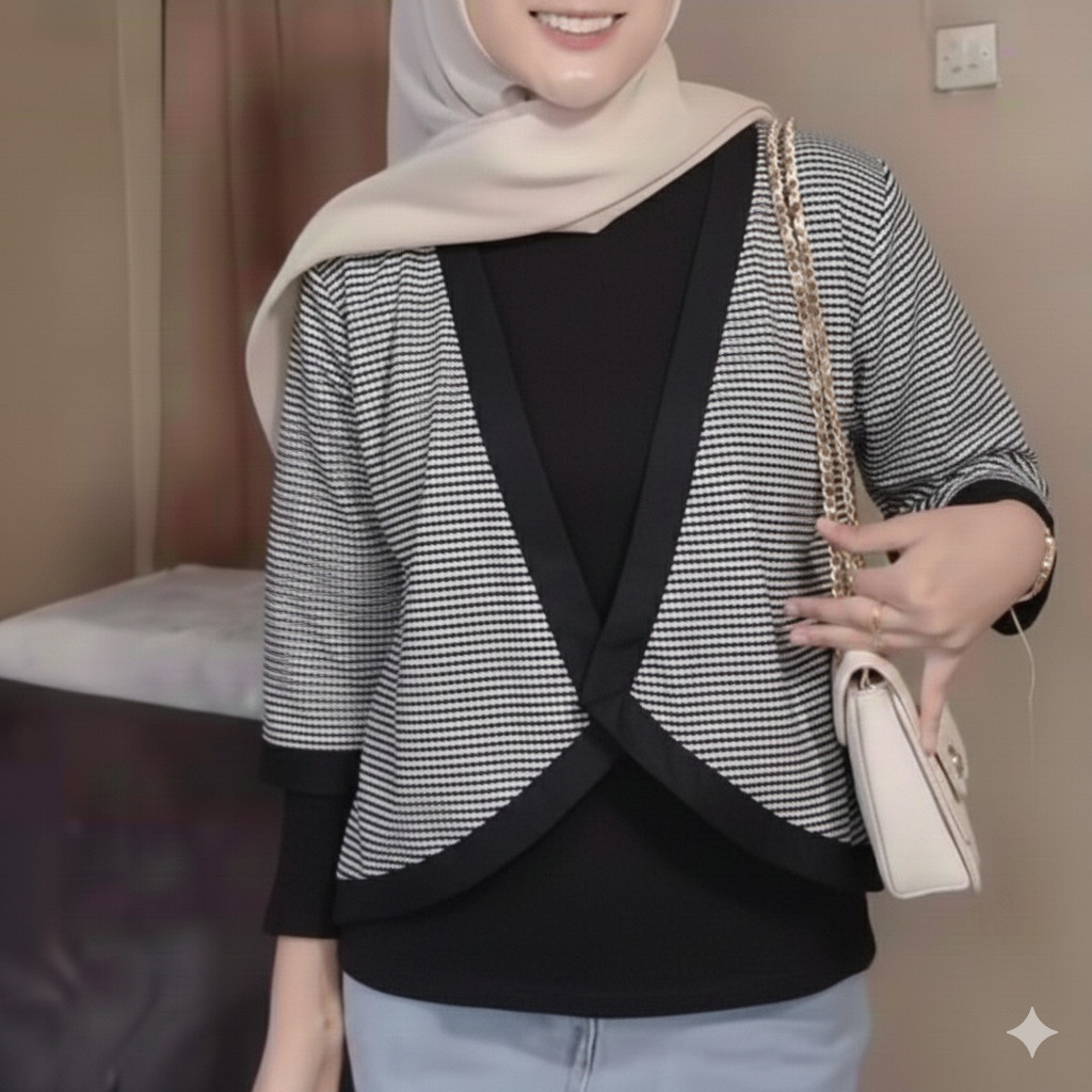 Cardigan Etnik Bali Motif Chantika Rayon Premium