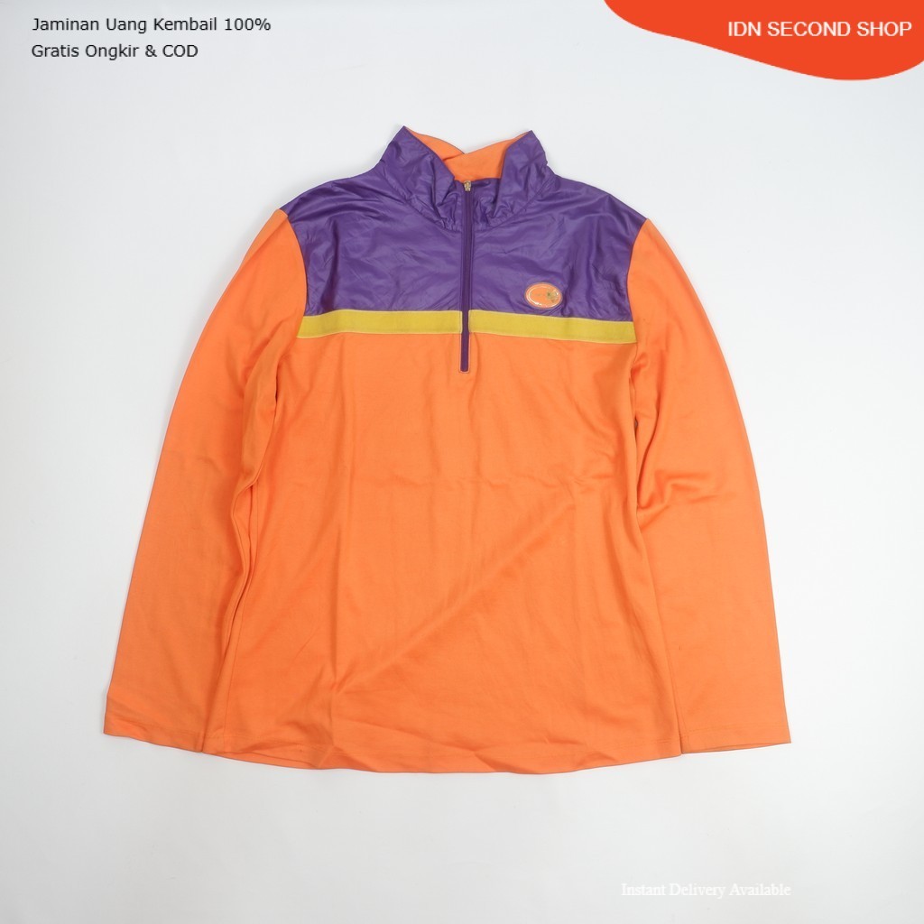Kim Young Joo Half Zip Colorblock Pullover Jacket Casual Sporty Everyday Wear – Preloved