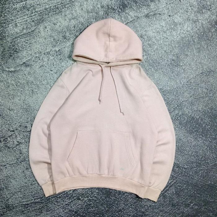 Jaket hoodie STL basic polos pink murah size xxl