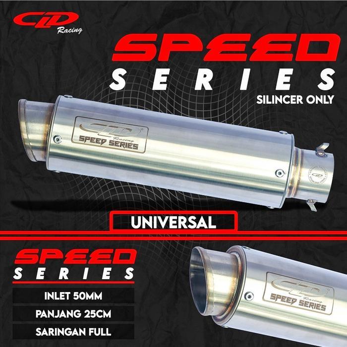 Silencer Only Knalpot CLD Racing type Speed Series inlet 50 mm - Plus DB Killer