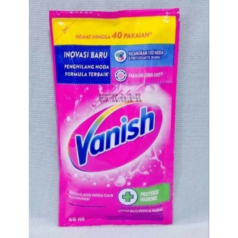 vanish sachet cair 60ml penghilang noda