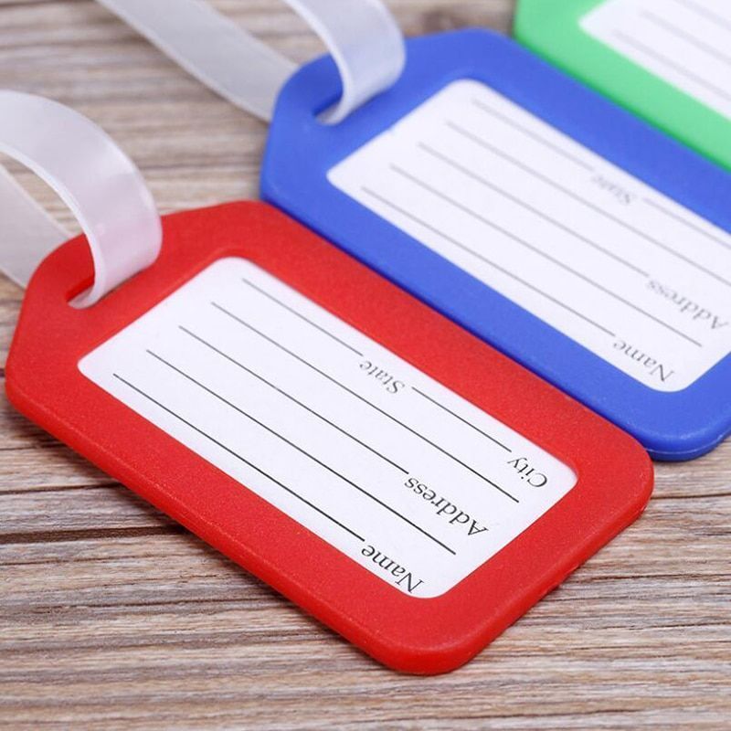 Luggage Tag Gantungan 20pcs Name Tag Koper Travel Name Tag Id Bag Tag Koper Tas Label Gantungan Tag