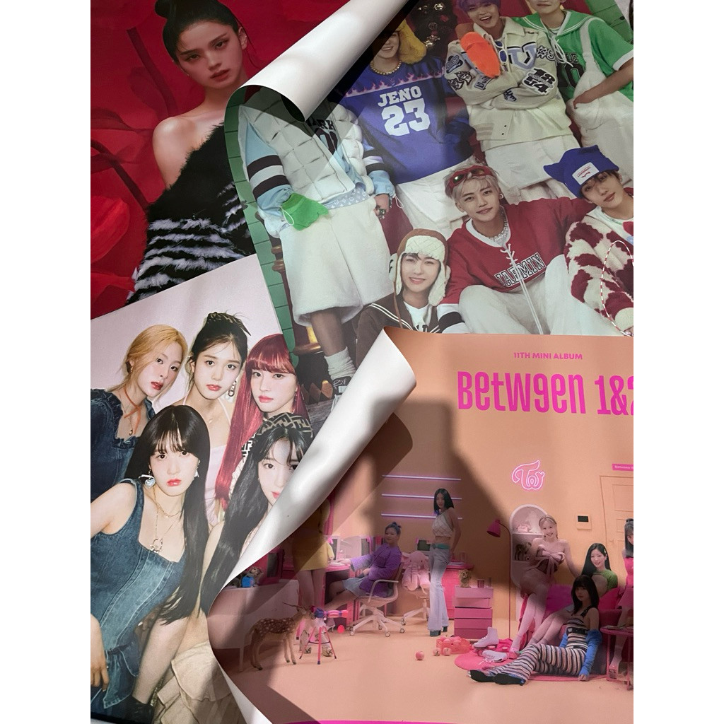 READY [ROLLED POSTER] OFFICIAL POSTER ALBUM BLACKPINK BORN PINK JISOO NMIXX ENTWURF TWICE NCT DREAM 