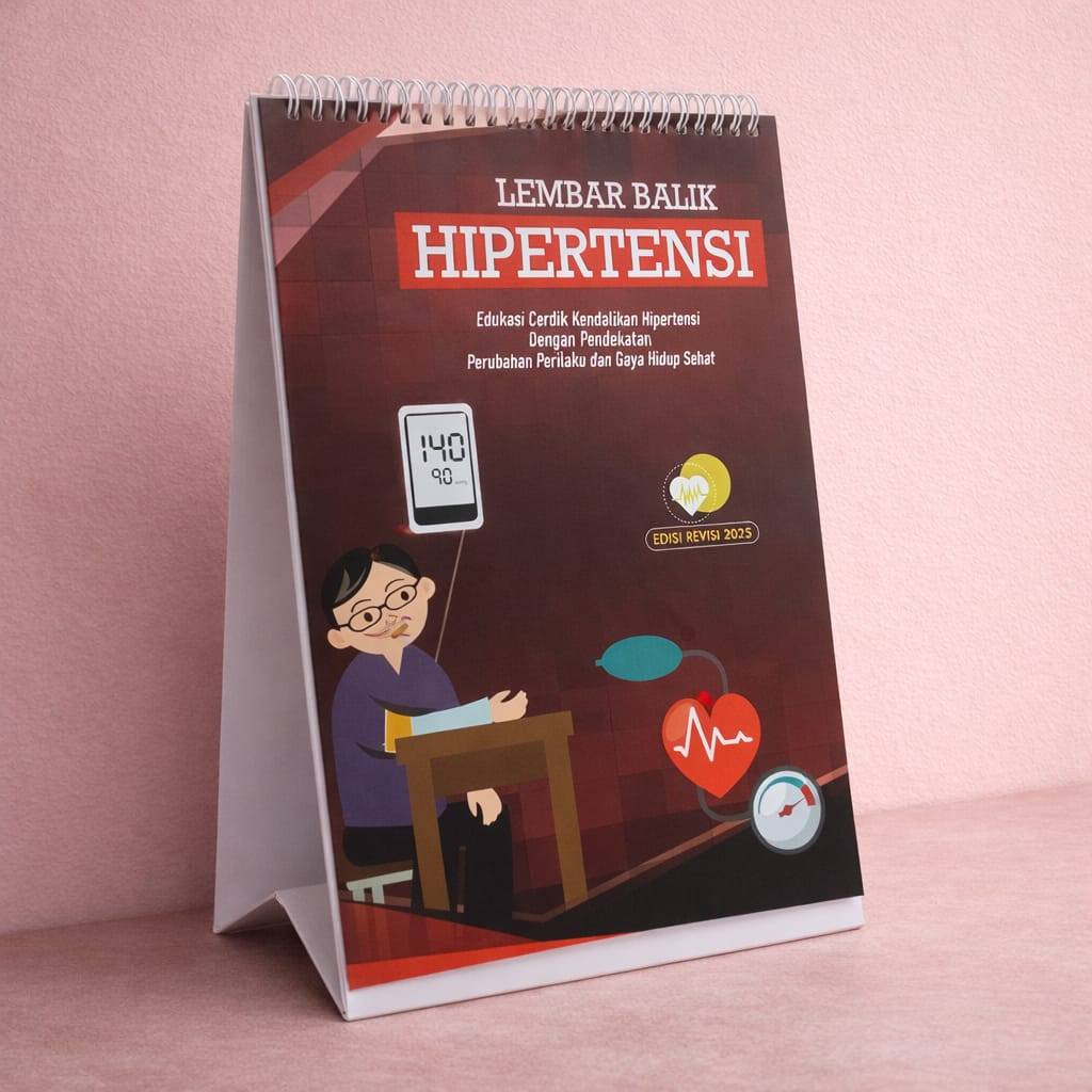 Lembar Balik Hipertensi - Lembar Balik Edukasi Cerdik -Lembar Balik Kesehatan