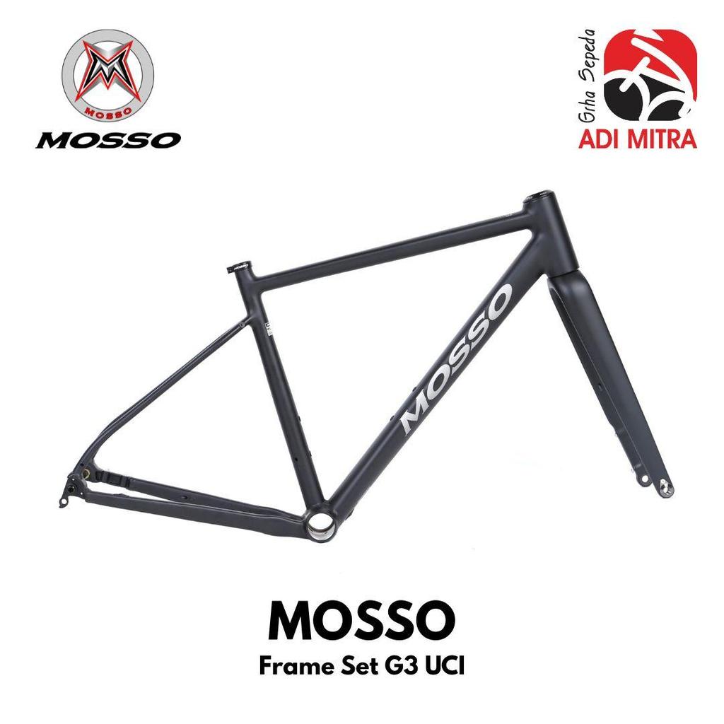 Mosso G3 UCI Frame Set Sepeda Gravel Off Road Frame Alloy Fork Carbon