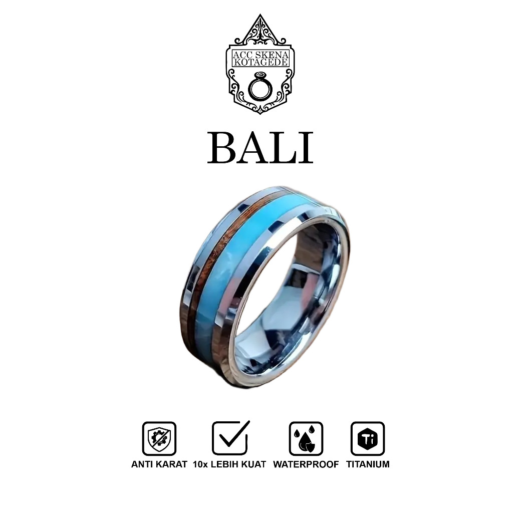 [SB] Cincin Pria Wanita Anti Karat Anti Luntur Anti Air Real Titanium Premium Korean Style Elegan Un