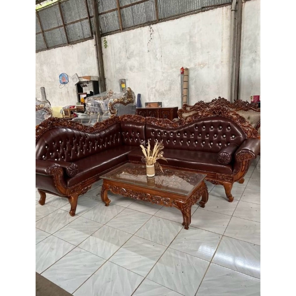 sofa sudut mawar-sofa tamu-sofa sudut kayu jati