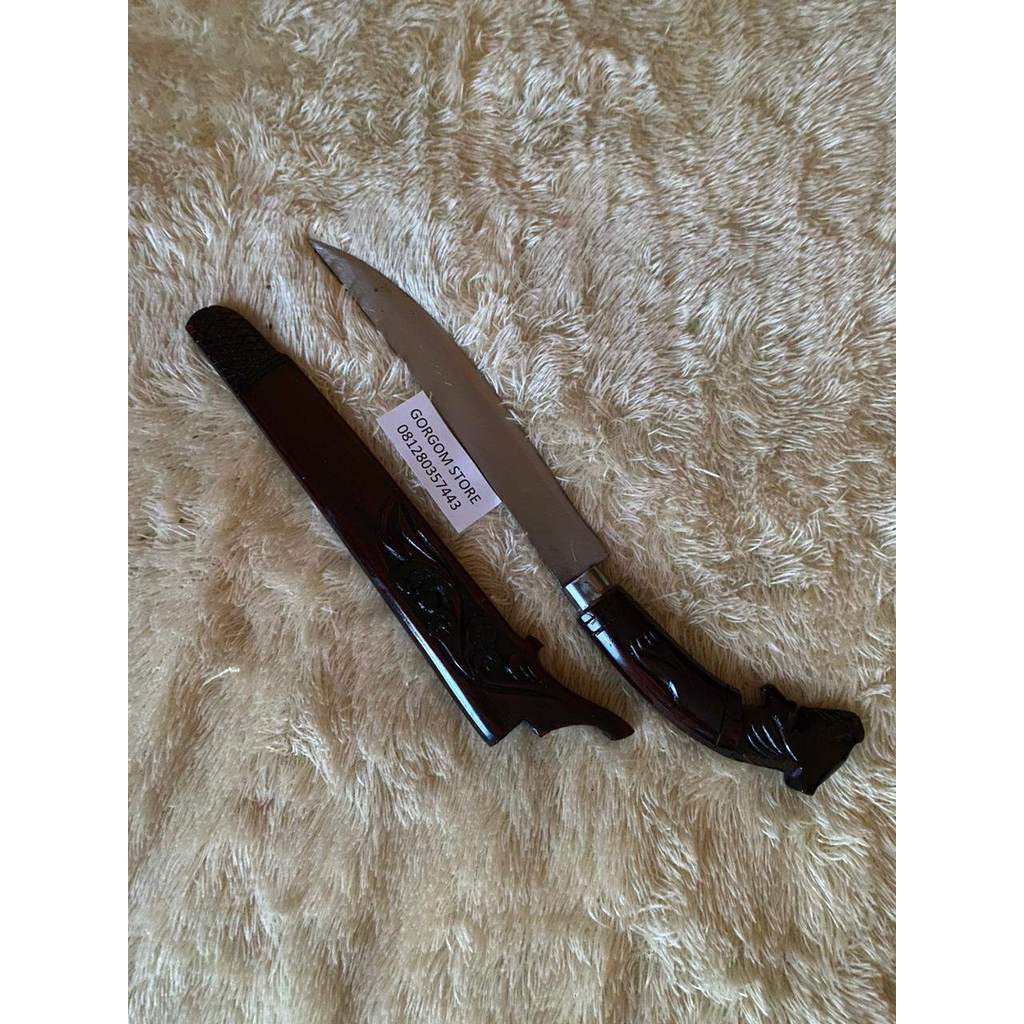 AVENSTORE Pisau Dapur Baja Terlaris Ukiran Macan Siap Pakai bisa COD