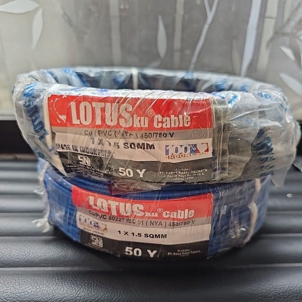 KABEL NYA 1X1.5 50YARD LOTUSKU SNI