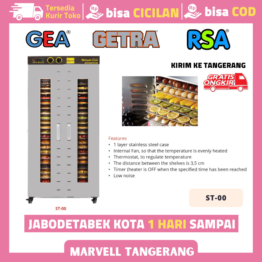 FOOD DEHYDRATOR GETRA ST-00 MESIN PENGERING MAKANAN/BUAH/SAYUR/IKAN