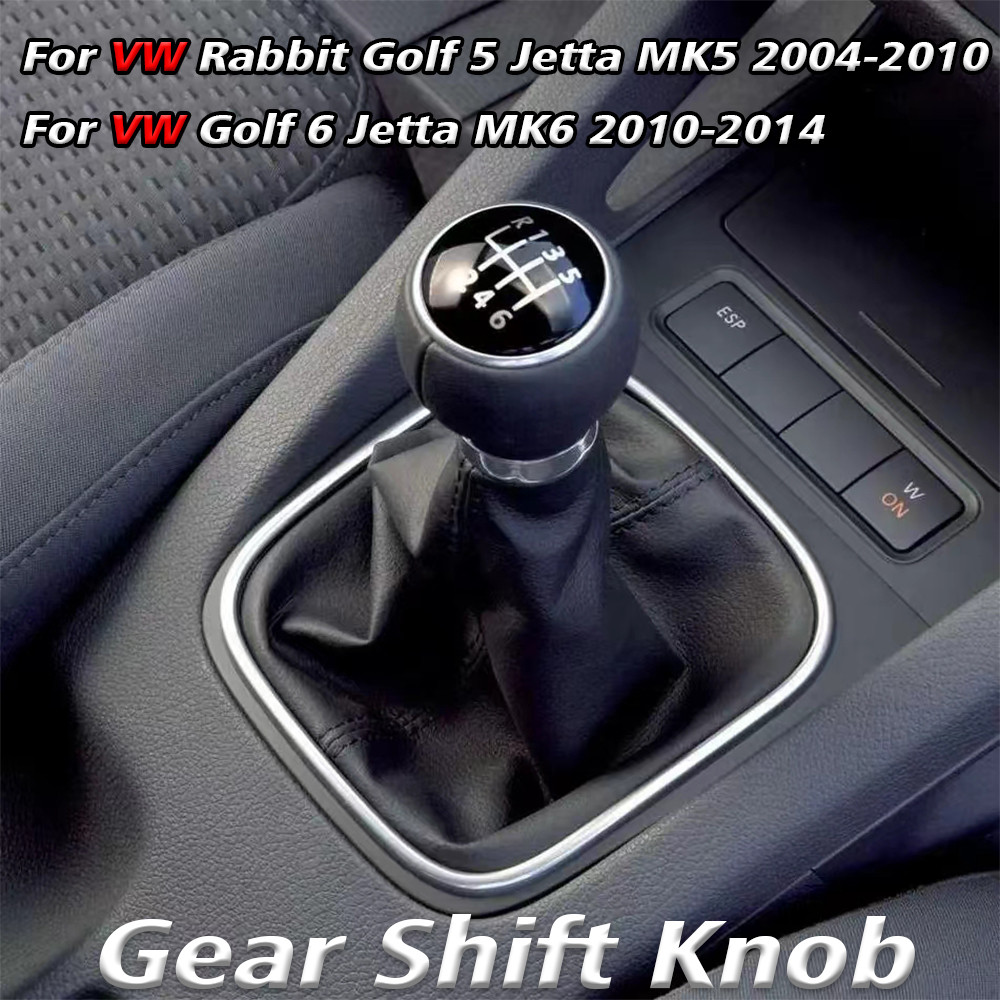 Tuas Persneling 5/6 Kecepatan dengan Sarung Kulit untuk Volkswagen VW Golf 5 V MK5 MK6 Jetta R32 200
