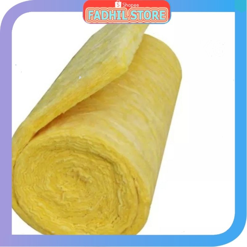 Glasswool 120x50 cm Insulasi Atap & Dinding – Peredam Panas Gudang & Rumah