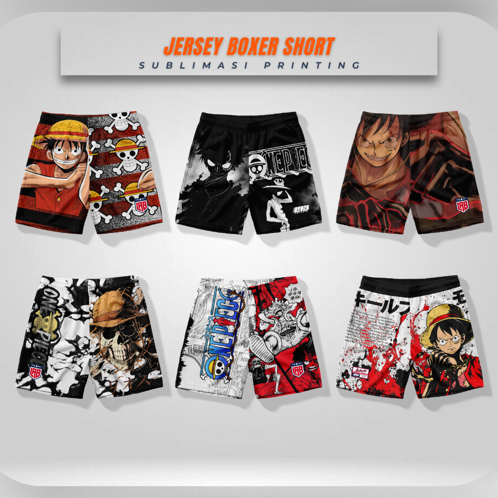 GCB01 - Boxer jersey pria wanita | Celana pendek distro printing sublim | Celana dalam kolor jumbo