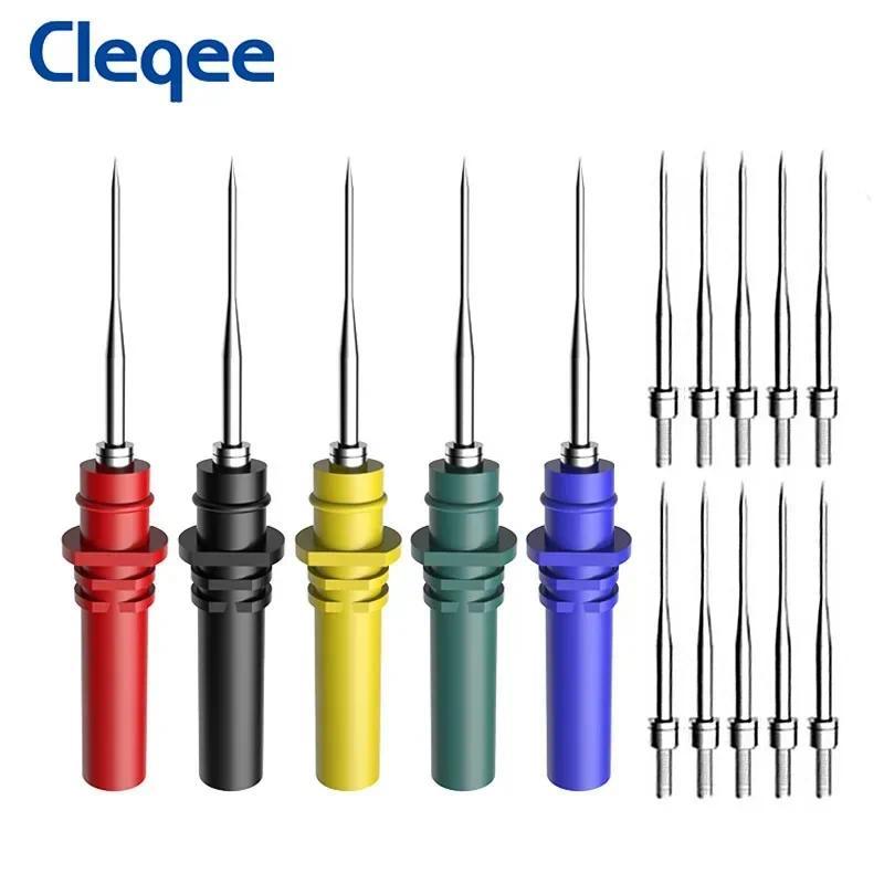 Cleqee P8002 15pcs Automotive agnostic Test Probe Puncture Needles Oscilloscope Probe P Set Repair T