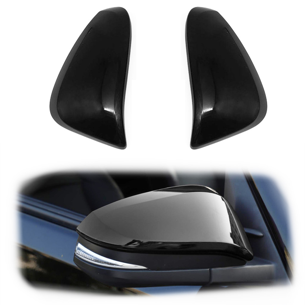 Aksesoris Spion Mobil Baru, Cover Trim Spion Pintu Warna Piano Black Untuk Toyota Hilux Revo Fortune