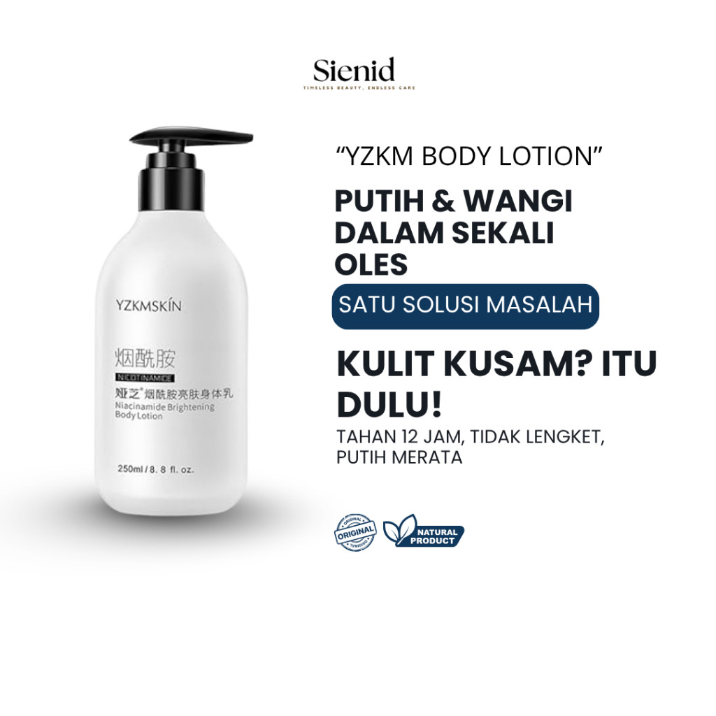 YZKMSkin Kulit Cerah Seketika Niaciline Brightening Body Lotion