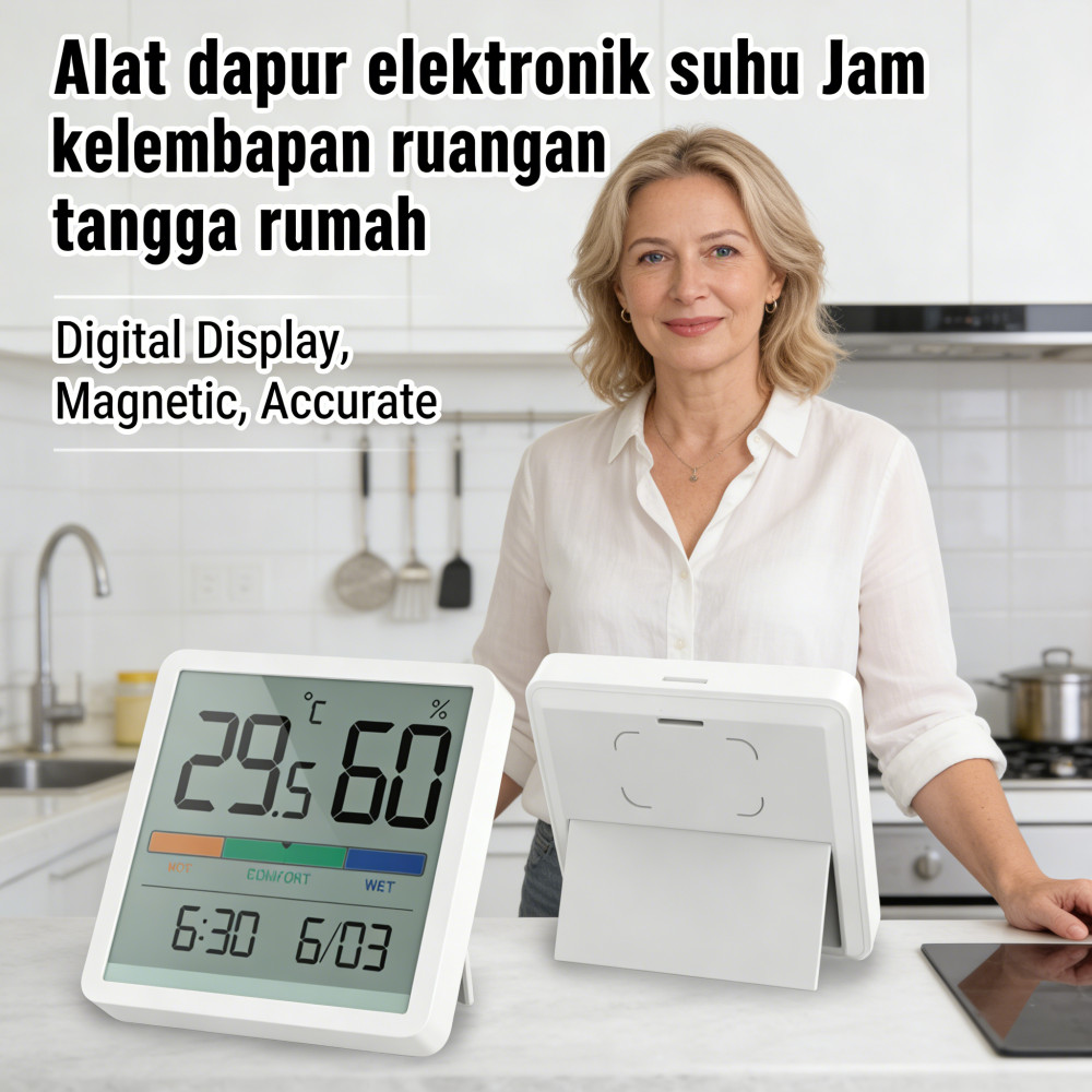 Kelembapan tangga rumah suhu Alat kelembapan dapur elektronik