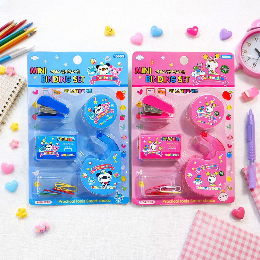 Paket ATK Mini Set Alat Tulis Sekolah Anak Karakter Lucu