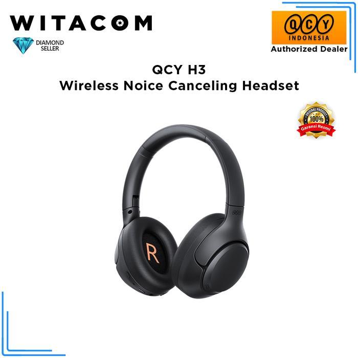 QCY H3 Wireless Noise Canceling Headset - Garansi Resmi - Hitam